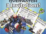 Overwatch Birthday Card 3 Overwatch Party Invitations