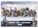 Overwatch Birthday Card C358 Large Personalised Birthday Card Custom Made for
