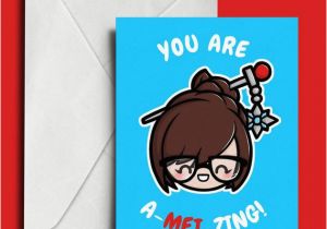 Overwatch Birthday Card You are A Mei Zing Overwatch Valentine 39 S Day Card