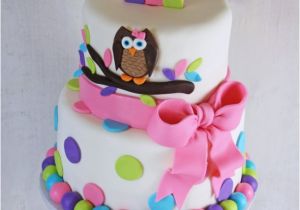 Owl Birthday Cake Decorations Owl Cake for Twins 1st Birthday Smash Cakes