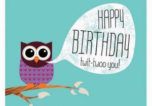 Owl Birthday Card Sayings the Gallery for Gt Owl Happy Birthday Card