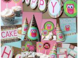 Owl Birthday Decorations Girl Owl Girl Party Package Dimple Prints Shop