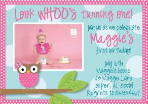 Owl Birthday Invitation Template Owl 1st Birthday Invitations Ideas Bagvania Free