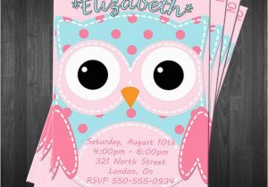 Owl Birthday Invitation Template Owl Birthday Invitation orderecigsjuice Info