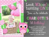 Owl Birthday Invitations Girl Chevron Owl Birthday Invitation Girls Owl 1st Birthday