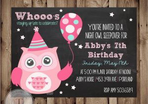 Owl Birthday Invitations Girl Girl Birthday Invitation Party Owl Birthday Invitation