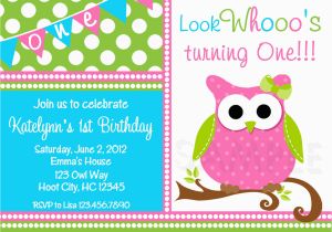 Owl Birthday Party Invites Birthday Party Invitations Girls Owl Birthday Party