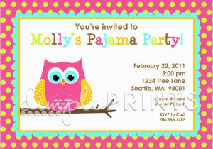 Owl Birthday Party Invites Night Owl Printable Birthday Party Invitation Dimple