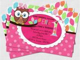 Owl Birthday Party Invites Pretty Owl Birthday Party Invitation Digital Diy by Babyfables