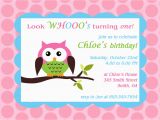 Owl Birthday Party Invites Printable Owl theme Birthday Party Invitation