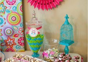 Owl Decoration for Birthday Party Quot Colors Candy Dish and Cage Quot Owl whoo 39 S One themed