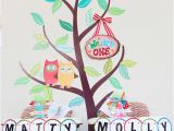Owl Decorations for 1st Birthday Party My Owl Barn Owl themed Twins First Birthday Party