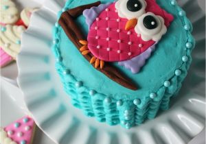 Owl First Birthday Decorations Worth Pinning Owl Smash Cake for 1st Birthday