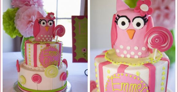 Owl themed Birthday Decorations Real Party Owls Lollipops