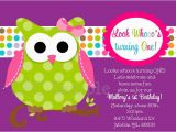 Owl themed Birthday Invitations Owl Birthday Invitation orderecigsjuice Info