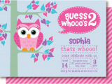 Owl themed Birthday Invitations Owl Second Birthday Party Invitations Delightpaperie