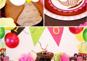 Owl themed Birthday Party Decorations Owl Birthday Party Look whoo 39 S One