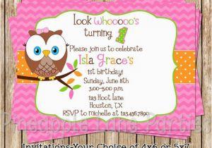 Owl themed First Birthday Invitations 1st Birthday Ideas Girls Owl themed First Birthday Party
