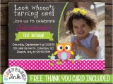 Owl themed First Birthday Invitations Owl First Birthday Invitation Owl theme 1st by Benevolentink