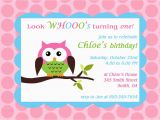 Owl themed First Birthday Invitations Printable Owl theme Birthday Party Invitation