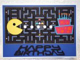 Pac Man Birthday Card Pac Man Card