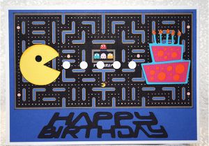 Pac Man Birthday Card Pac Man Card