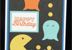 Pac Man Birthday Card Technique Tuesday Punch Art Laura 39 S Stamp Padlaura 39 S