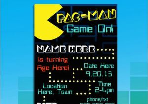 Pac Man Birthday Invitations 57 Best Pacman Party Images On Pinterest Birthdays 80s