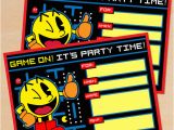 Pac Man Birthday Invitations Free Printable Retro Pac Man Birthday Invitation