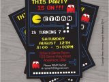 Pac Man Birthday Invitations Items Similar to Pacman Birthday Printable Digital