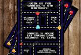 Pac Man Birthday Invitations Novel Concept Designs Pac Man Birthday Party Invitation