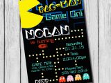 Pac Man Birthday Invitations Pac Man Birthday Invitation Diy Printable by