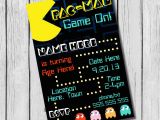 Pac Man Birthday Invitations Pac Man Birthday Invitation Diy Printable Par