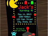 Pac Man Birthday Invitations Pacman Invitations Pacman Party Ideas Pinterest Pac