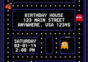 Pac Man Birthday Invitations Pacman Party Invitations Google Search Party Ideas
