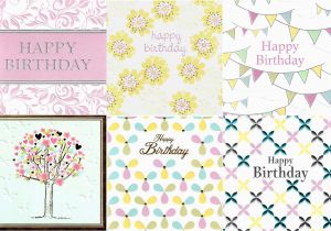 Pack Of assorted Birthday Cards assorted Pack Of 6 Pretty Birthday Greeting Cards Cards