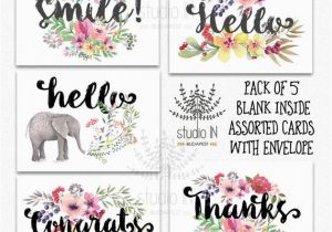 Pack Of assorted Birthday Cards Pack Of 5 assorted Card Note Cards Card Set Thank You Card