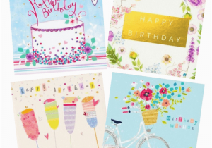 Packs Of Birthday Cards Female Birthday Card Pack 4 Cards Per Pack