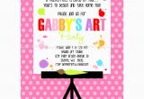 Painting Birthday Party Invitation Wording Painting Art Party Printable Invitation Dimple Prints Shop