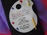 Painting Birthday Party Invitation Wording Painting Birthday Party