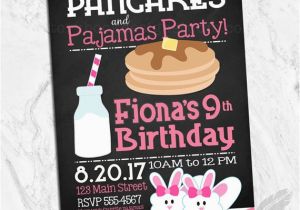 Pancake and Pajama Birthday Party Invitations Pancakes and Pajamas Birthday Party Invitations Brunch