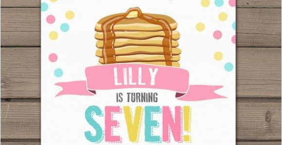 Pancake and Pajama Birthday Party Invitations Pancakes and Pajamas Party Invitation Pancakes Pajamas