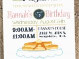 Pancake and Pajama Birthday Party Invitations Pancakes Pajamas Party Invitation Birthday Girl 39 S