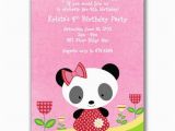 Panda Bear Birthday Invitations Items Similar to Panda Bear Invitations for Girls Birthday