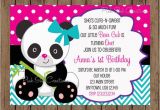 Panda Bear Birthday Invitations Panda Bear Birthday Invitation Panda Invitation Panda