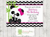 Panda Bear Birthday Invitations Panda Bear Birthday Invitations Printed Panda Bear Birthday