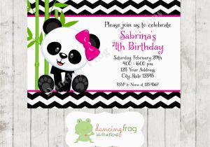 Panda Bear Birthday Invitations Panda Bear Birthday Invitations Printed Panda Bear Birthday