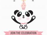 Panda Bear Birthday Invitations Panda Bear Birthday Party Invitation for Kids by Tbonesquid