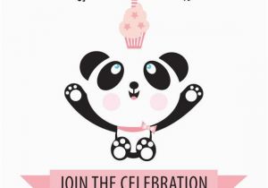Panda Bear Birthday Invitations Panda Bear Birthday Party Invitation for Kids by Tbonesquid