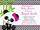 Panda Bear Birthday Invitations Panda Bear Boy or Girl Pink or Blue Baby Shower Invitation